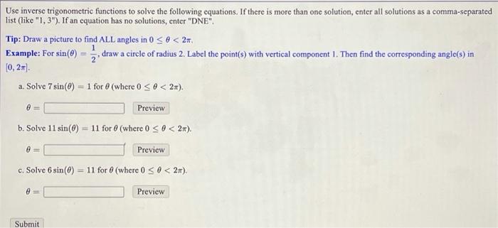 use-inverse-trigonometric-functions-to-solve-the-chegg