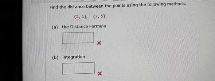 Solved Find the distance between the points using the | Chegg.com
