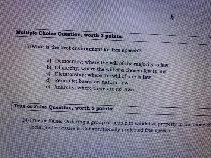 Solved Multiple Choice Question, worth 3 points: 13) What is | Chegg.com
