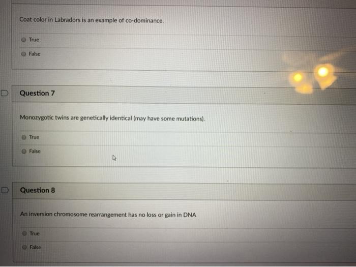 Solved Coat Color In Labradors Is An Example Of | Chegg.com