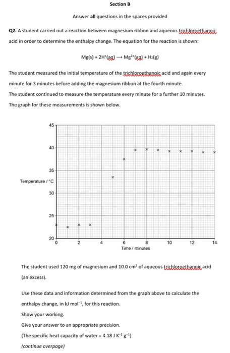 Solved Answer all questions in the spaces provided Q2. A | Chegg.com