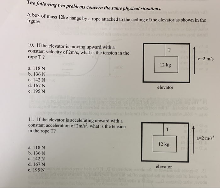 Solved The following two problems concern the same physical | Chegg.com