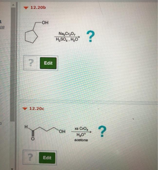 Solved 12 20b 1 Oh 08 Na Cr O H Soh Edit 12 200 H ОН