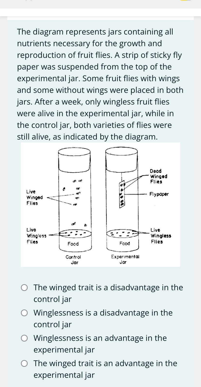 Solved The diagram represents jars containing all nutrients | Chegg.com
