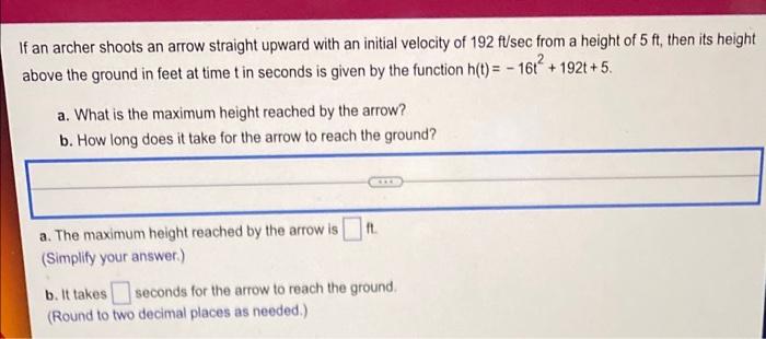 Solved If an archer shoots an arrow straight upward with an | Chegg.com