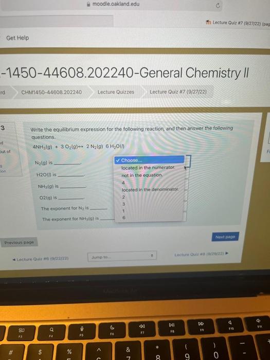 Solved Write the equilibrium expression for the following | Chegg.com