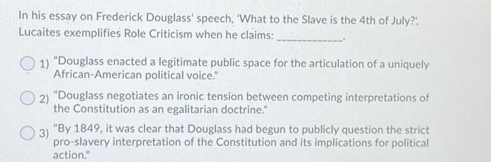 frederick douglass speech essay