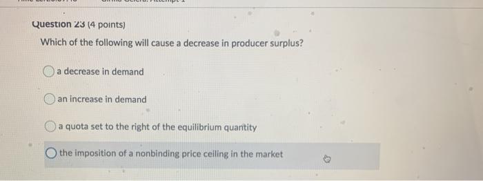 Solved Question 23 (4 points) Which of the following will | Chegg.com