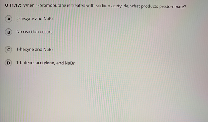 Solved Q 11.17: Which of the following set of conditions is | Chegg.com