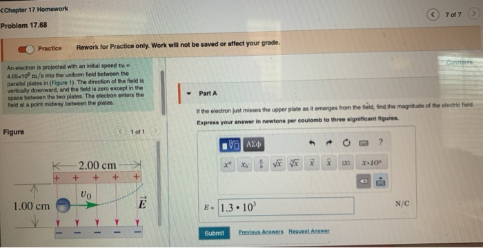 Solved Chapter 17 Homework Problem 17.68 ③ 707 Practice | Chegg.com