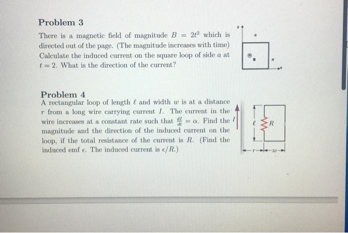 Solved Problem 3 There is a magnetic field of magnitude | Chegg.com