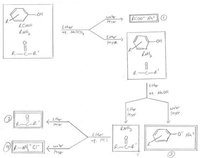 Solved Using aqueous HCl, NaHCO3, or NaOH solutoins, devise | Chegg.com
