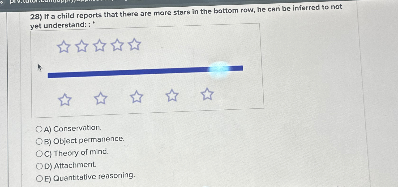 Solved If a child reports that there are more stars in the | Chegg.com