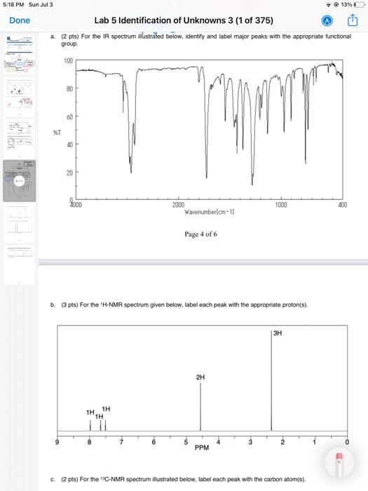 Solved 5:18 PM Sun Jul 3 Done 34 *** Lab 5 Identification of | Chegg.com