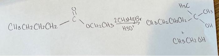 Solved Ch3ch2ch2ch2>o0och2ch3h3+2ch3hgbr3ch3ch2ch2ch2−ch3−ch 