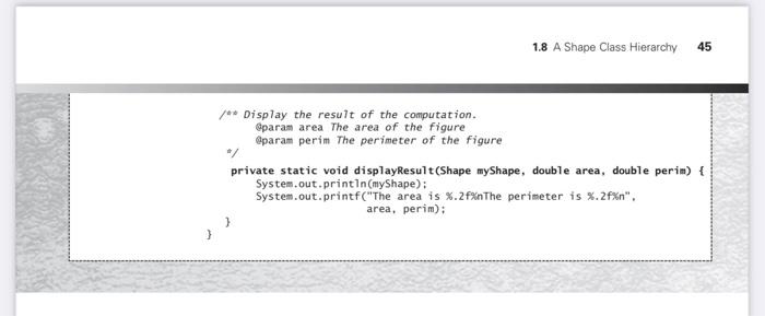 Solved Java Programming:Read the case study “A Shape Class | Chegg.com