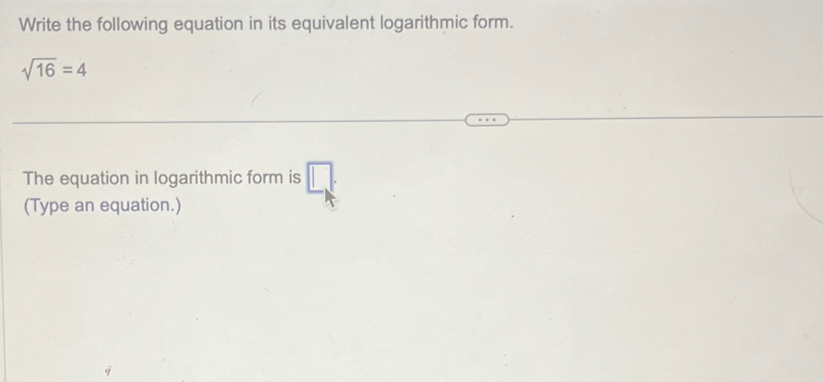 Solved Write the following equation in its equivalent | Chegg.com