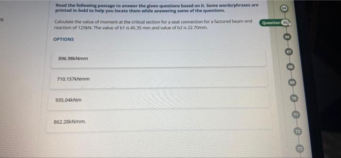 Solved 01:49:45 Read the following passage to answer the | Chegg.com