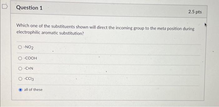 Solved Question 3 2.5 Pts Rank The Following Compounds In | Chegg.com