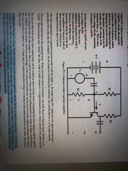 1. Design a voltage divider using the set of Circuit Diagram
