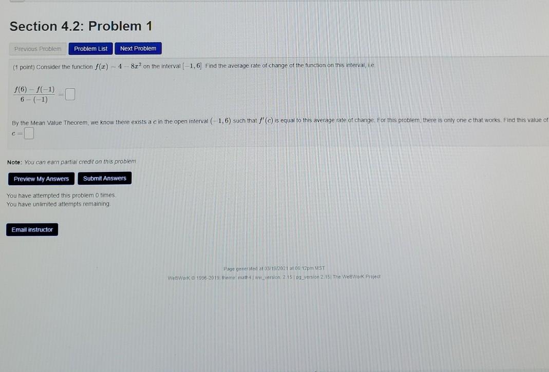 Solved Section 4.2: Problem 1 Previous Problem Problem List | Chegg.com