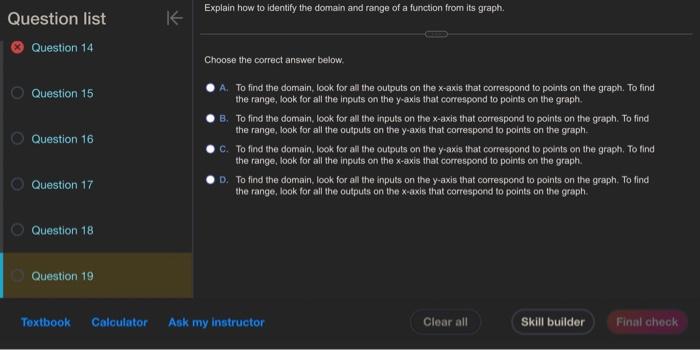 Solved Choose the correct answer below: A. To find the | Chegg.com