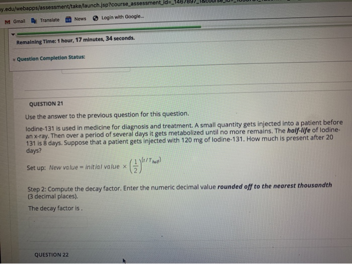 Solved Question Completion Status: QUESTION 18 Consider the | Chegg.com