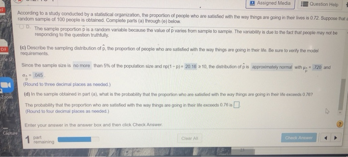 Solved Assigned Media E Question Help ame According to a | Chegg.com