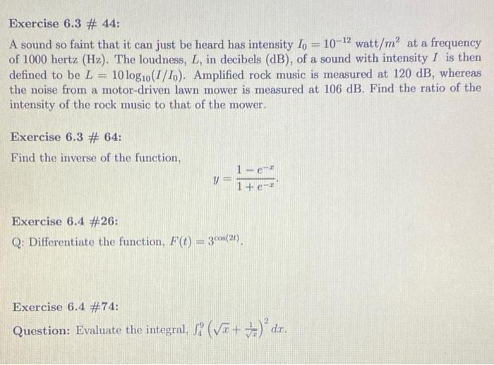 Solved Outline For Section 7,1, "Inverse Functions" 1. | Chegg.com