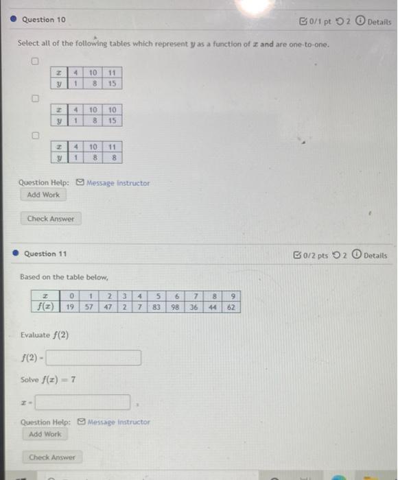 Solved can you please answer for question 10 and 11. im | Chegg.com