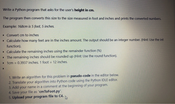 size 5 feet in inches