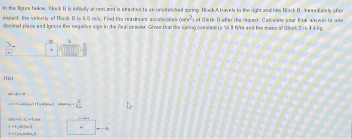 Solved Review Block B In The Figurefigure 1 Rests On A Chegg Com