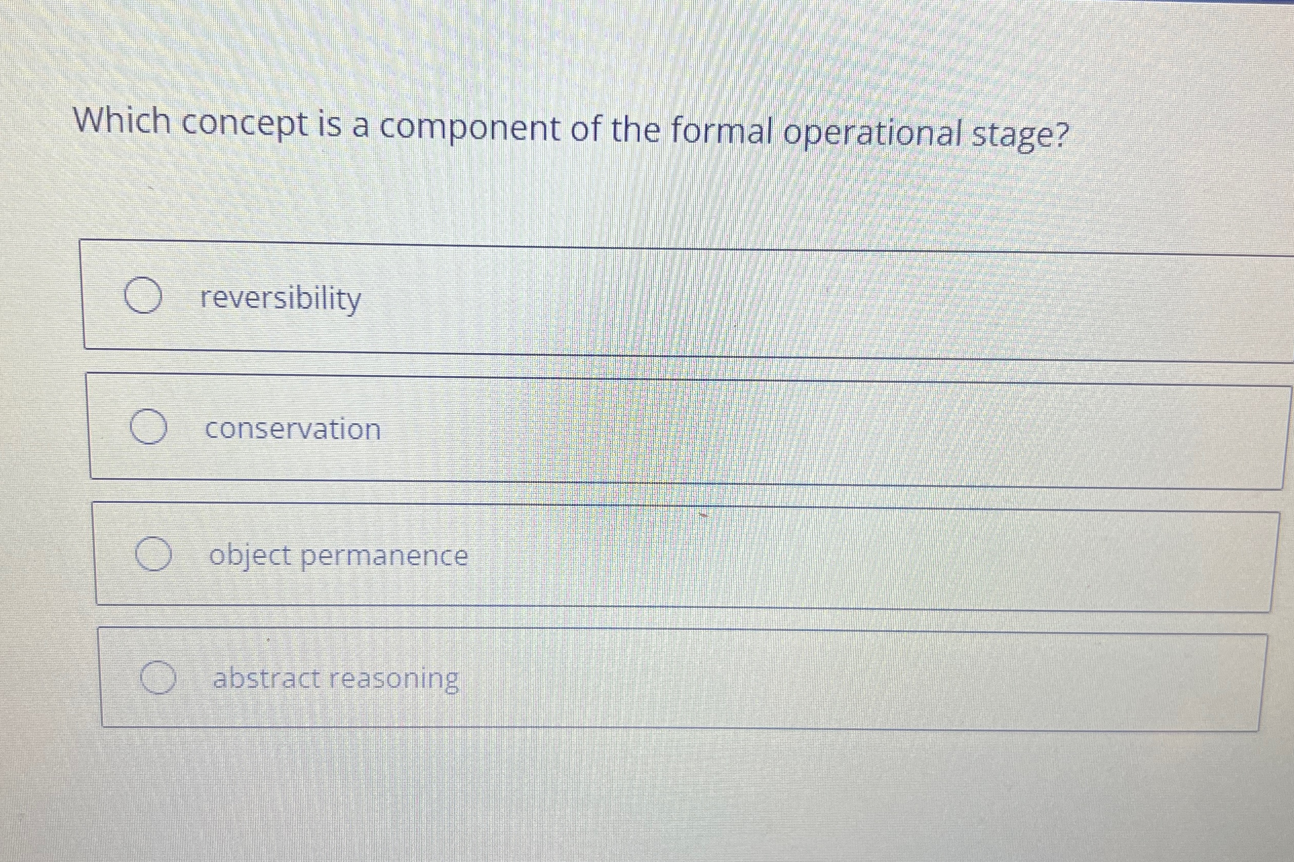 Operational reasoning outlet