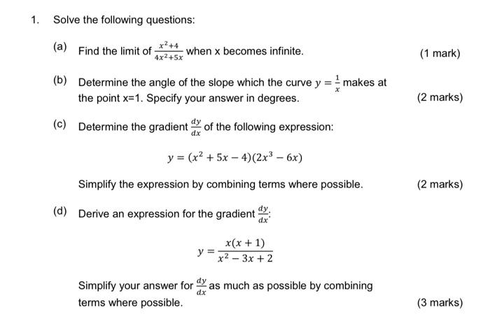 Solved can you please answer all parts of this question as | Chegg.com