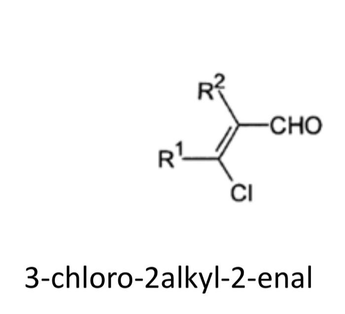 Solved CHO R? CI 3-chloro-2alkyl-2-enal | Chegg.com