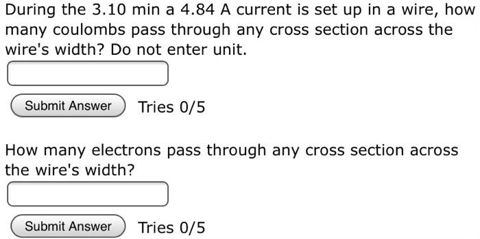 Solved During the 3.10 min a 4.84 A current is set up in a | Chegg.com