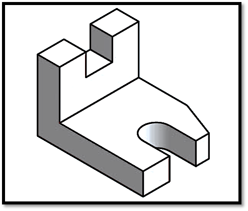 Solved For the following solid model, using the appropriate | Chegg.com