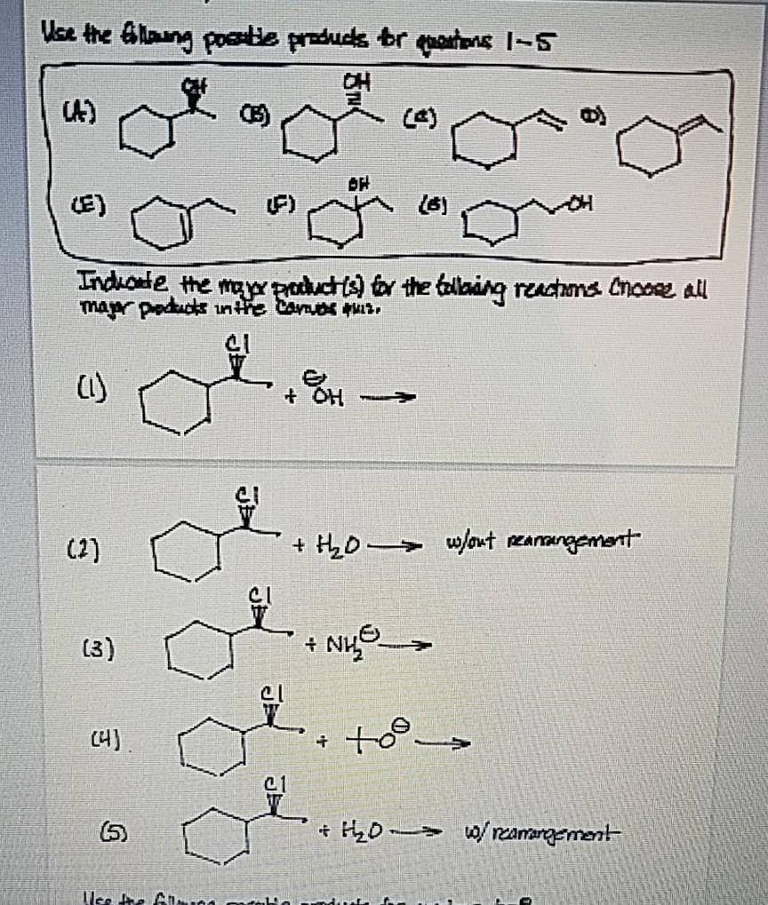 Solved Vse The Alaing Poste Products Or Stens I S Oh U E Chegg Com