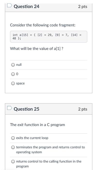 Solved Question 21 2 pts In a do statement, the controlling | Chegg.com