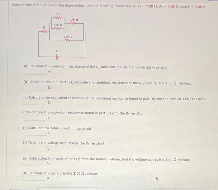 Solved Consider the circult shown in the figure below, Use | Chegg.com