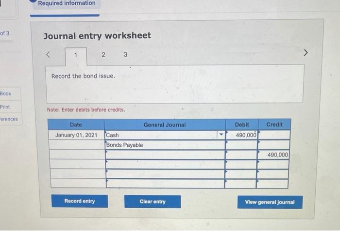 Solved Check my work Required information {The following | Chegg.com