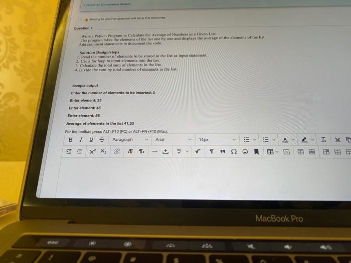 Solved Questions Write a Python Program to Calculate the | Chegg.com