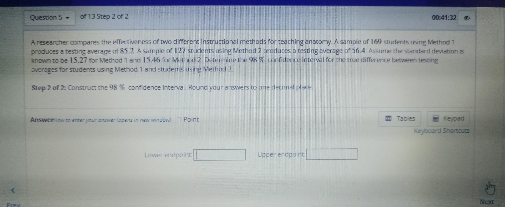 Solved A Researcher Compares The Effectiveness Of Two | Chegg.com