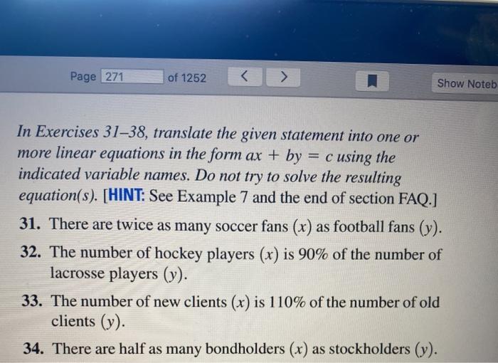 Solved Page 271 of 1252 く Show Noteb In Exercises 31-38, | Chegg.com