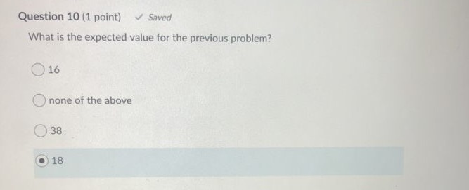 Solved Question 9 (1 point) Saved Based on the following | Chegg.com
