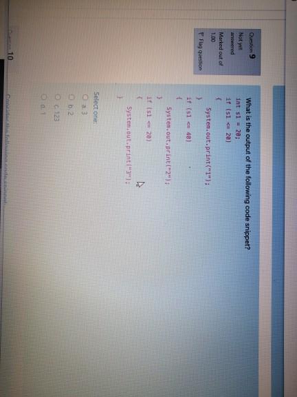 Solved Object Oriented Programming fall20 Question 1 Not yet | Chegg.com