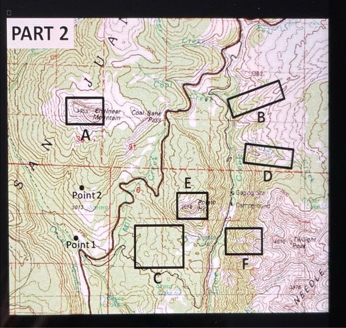 Solved Part 1: Interpreting Land Features And Elevation | Chegg.com