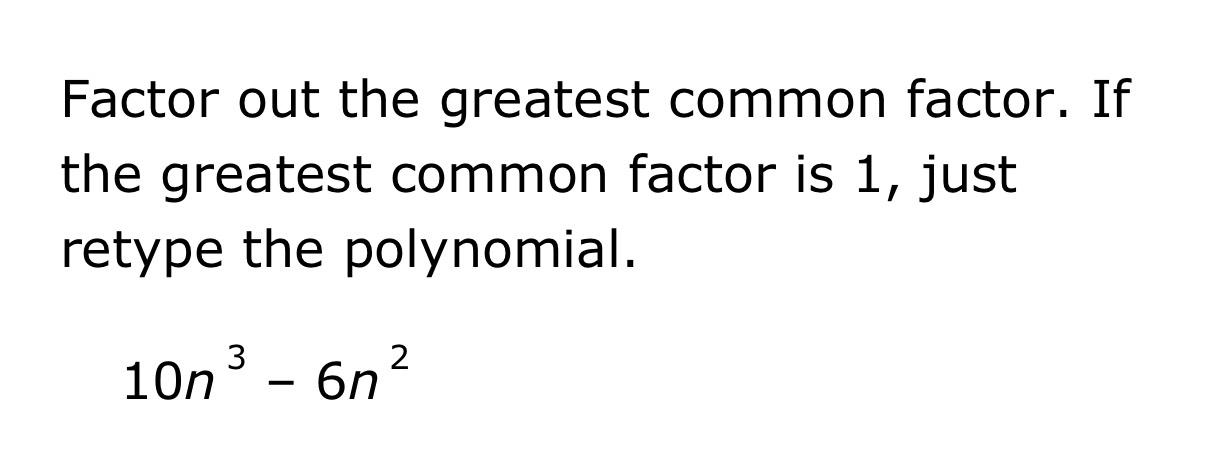 factor out the greatest common factor 21x 6