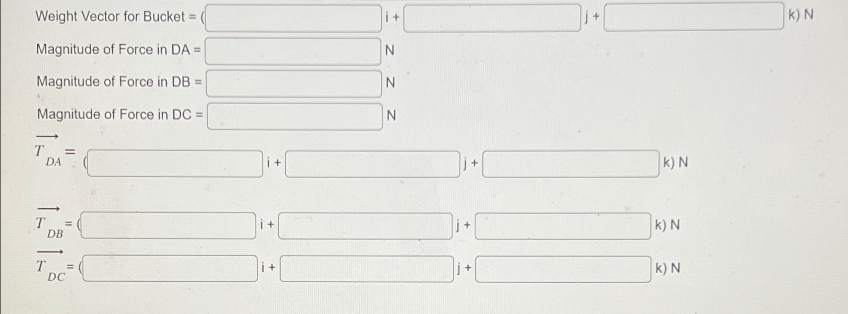 Solved Weight Vector for Bucket i+ j+ ﻿k) NMagnitude of | Chegg.com