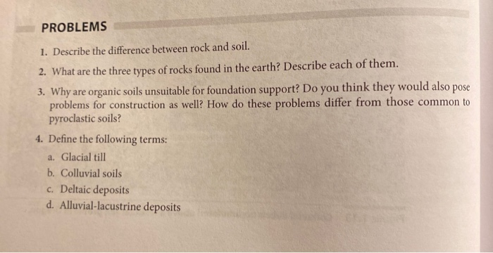 Types of Rocks and Soil